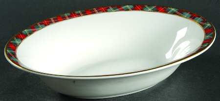 Mclean Tartan 9" Oval Vegetable Bowl