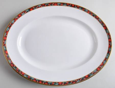 Mclean Tartan 15" Oval Serving Platter