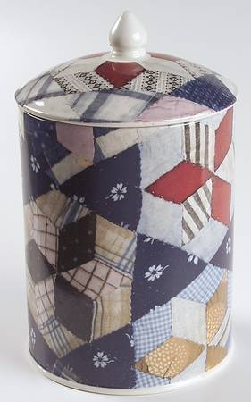 Patchwork 5" Storage Jar & Lid
