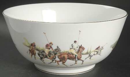 Polo Scene 9" Salad Serving Bowl by Ralph Lauren China