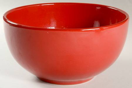 Red 10" Large Salad Serving Bowl