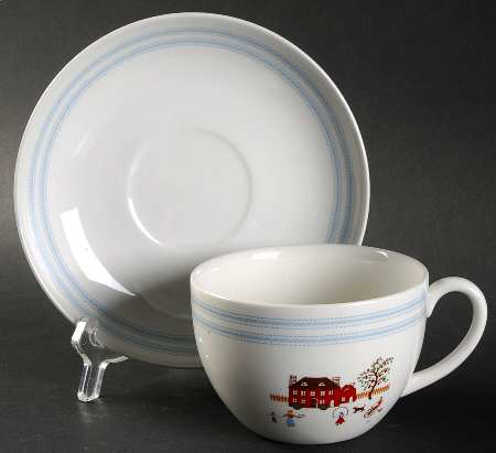 Sampler Flat Cup & Saucer Set