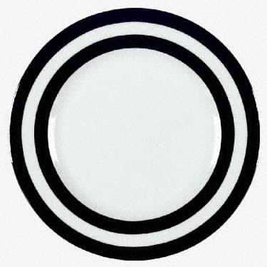 Spectator Black Salad Plate by Ralph Lauren China