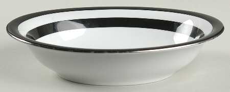 Spectator Black 9" Oval Vegetable Bowl
