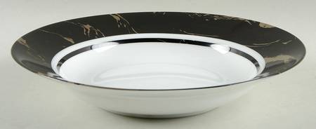 Patina Noir Rim Soup Bowl