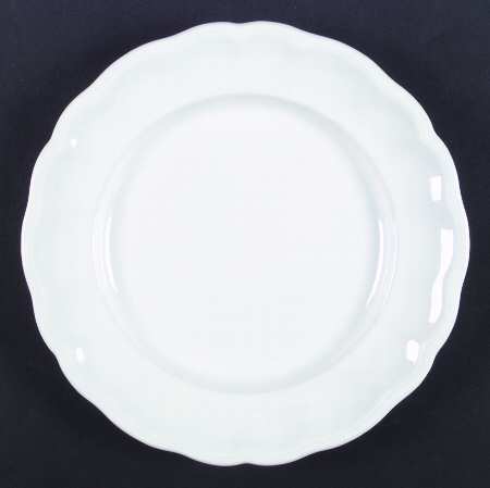 Louis XV White Dinner Plate