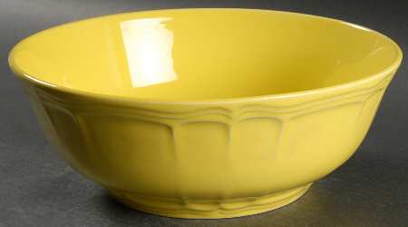 Louis XV Yellow 10" Large Salad Serving Bowl