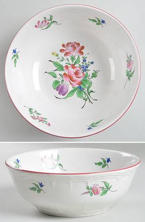 Old Strasbourg (Off White Background) 8" Round Vegetable Bowl