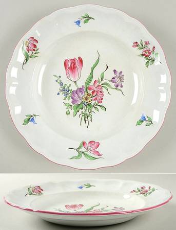 Old Strasbourg (Off White Background) Large Rim Soup Bowl