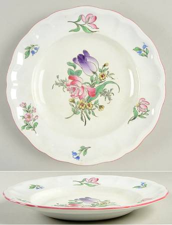 Old Strasbourg (Off White Background) Large Rim Soup Bowl