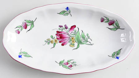 Old Strasbourg (Off White Background) 10" Asparagus Server/Tray