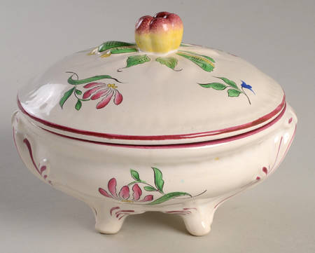 Old Strasbourg (Off White Background) Covered Soup Bowl