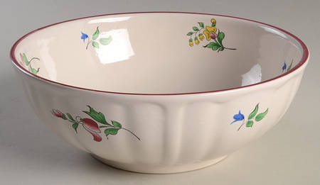Old Strasbourg (Off White Background) 9" Salad Serving Bowl