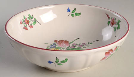 Old Strasbourg (Off White Background) 8" Round Vegetable Bowl