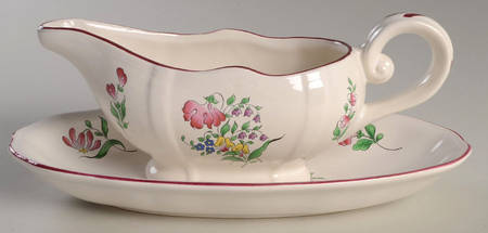 Old Strasbourg (Off White Background) Gravy Boat & Underplate