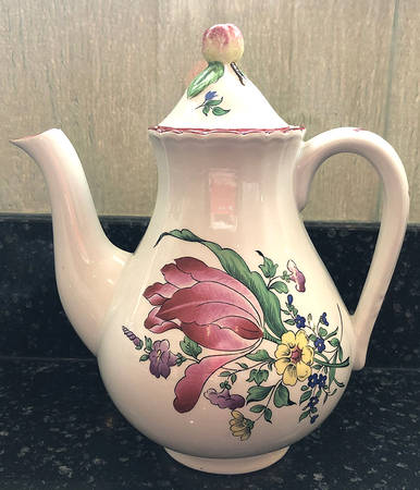Old Strasbourg (Off White Background) Small Coffee Pot & Lid