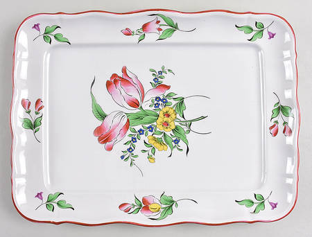 Old Strasbourg (Off White Background) 14" Rectangular Serving Platter