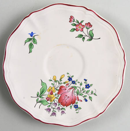 Old Strasbourg (Off White Background) Saucer for Flat Cup