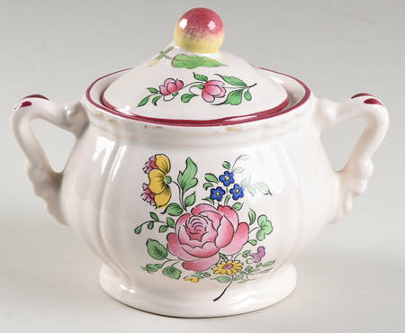 Old Strasbourg (Off White Background) Sugar Bowl & Lid
