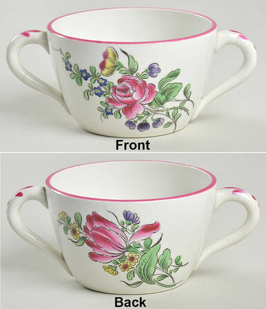 Old Strasbourg (Off White Background) Flat Bouillon Cup