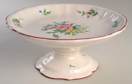 Old Strasbourg (Off White Background) Round Compote (Height X Width)