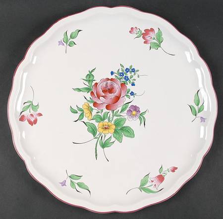 Old Strasbourg (Off White Background) Cake Plate