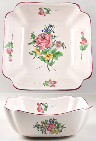 Old Strasbourg (Off White Background) 9" Square Vegetable Bowl