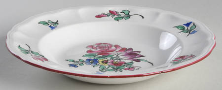 Old Strasbourg (Off White Background) Large Rim Soup Bowl