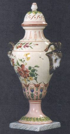 Old Strasbourg (Off White Background) Large Urn with Lid