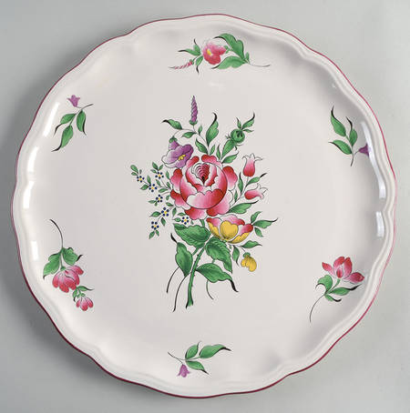 Old Strasbourg (Off White Background) Cake Plate