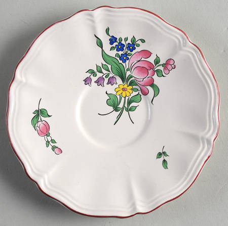 Old Strasbourg (Off White Background) Saucer for Flat Cup