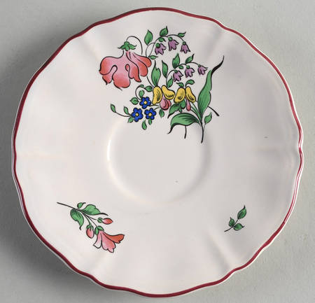 Old Strasbourg (Off White Background) Saucer for Flat Cup