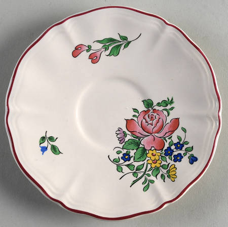 Old Strasbourg (Off White Background) Saucer for Flat Demitasse Cup