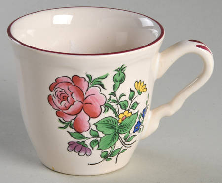 Old Strasbourg (Off White Background) Flat Demitasse Cup