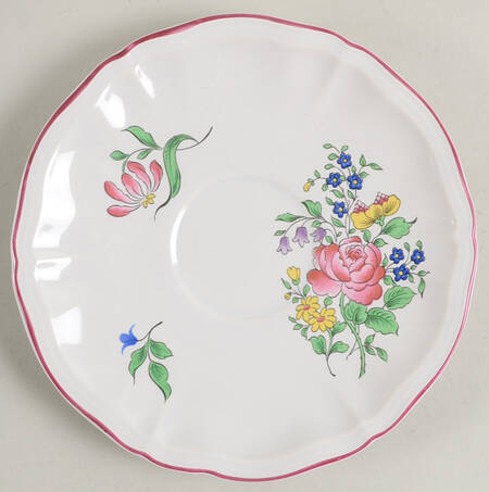 Old Strasbourg (Off White Background) Saucer for Flat Cup