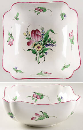 Old Strasbourg (Off White Background) 8" Square Vegetable Bowl