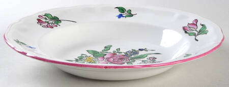 Old Strasbourg (Off White Background) Large Rim Soup Bowl