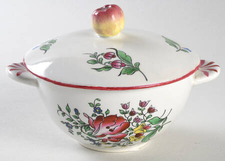 Old Strasbourg (Off White Background) Covered Soup Bowl