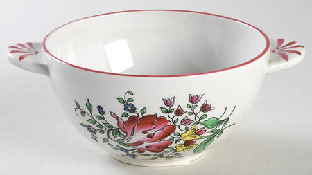 Old Strasbourg (Off White Background) Covered Soup Bowl No Lid