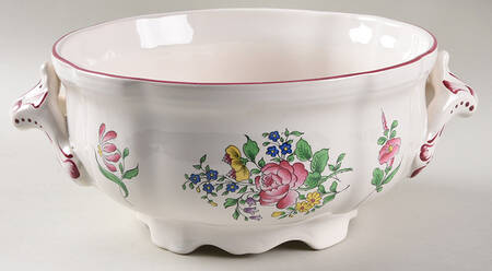 Old Strasbourg (Off White Background) Round Vegetable No Lid