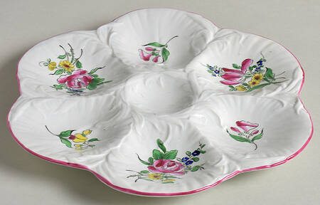 Old Strasbourg (Off White Background) Oyster Plate