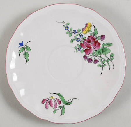 Old Strasbourg (Off White Background) Saucer for Flat Cup