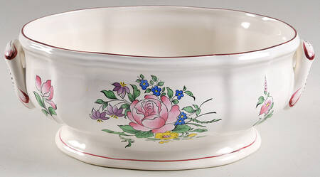 Old Strasbourg (Off White Background) Oval Tureen No Lid