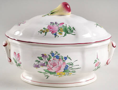 Old Strasbourg (Off White Background) Oval Tureen & Lid