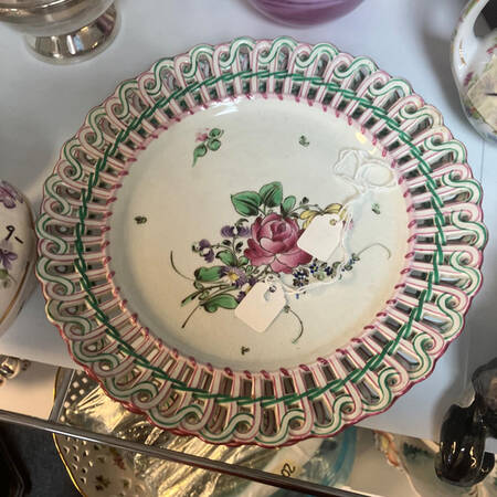 Old Strasbourg (Off White Background) Pierced Edge Dinner Plate