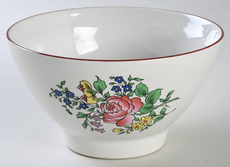 Old Strasbourg (Off White Background) Cranberry Bowl