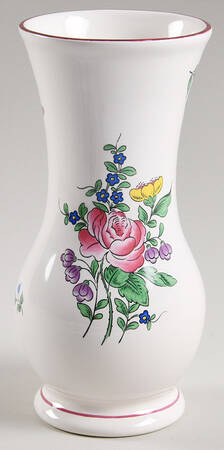 Old Strasbourg (Off White Background) 6" Vase by Luneville
