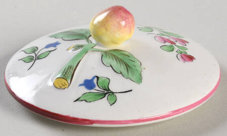 Old Strasbourg (Off White Background) Lid for Custard Cup & Saucer Set