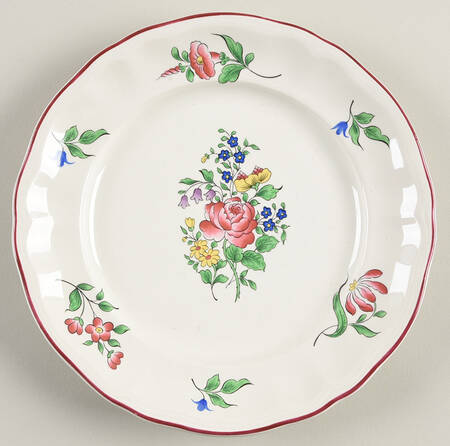 Old Strasbourg (Off White Background) Salad Plate