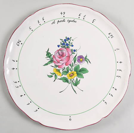 Old Strasbourg (Off White Background) Cake Plate